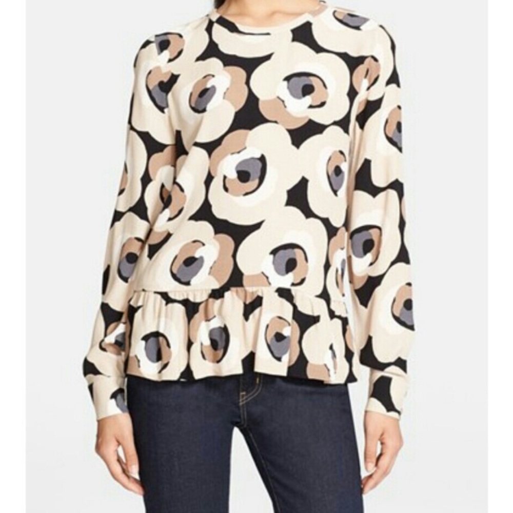 Kate spade ♠️ peplum deco top